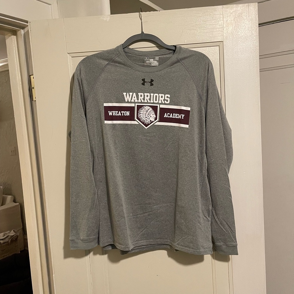 Under Armour Gray Wheaton Warriors Crewneck Shirt